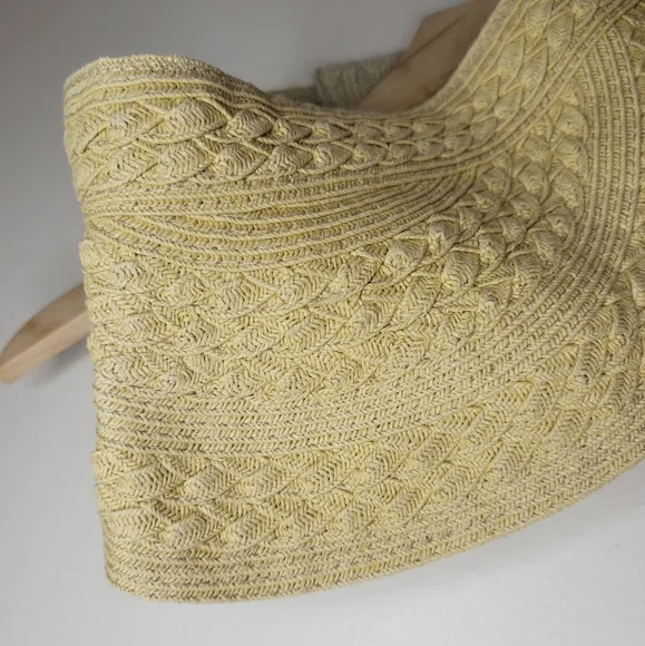 sun n sand vintage woven visor beach hat - Picture 3 of 5